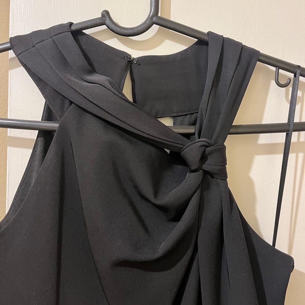 Elegant Black Halter Dress